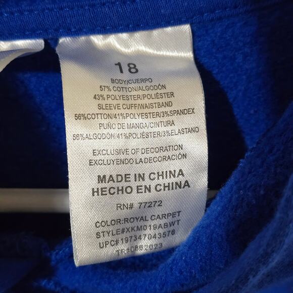 Nintendo Mario Brothers Mario Cart Graphic Hoodie Blue Youth 18 Mens Small - Picture 5 of 7